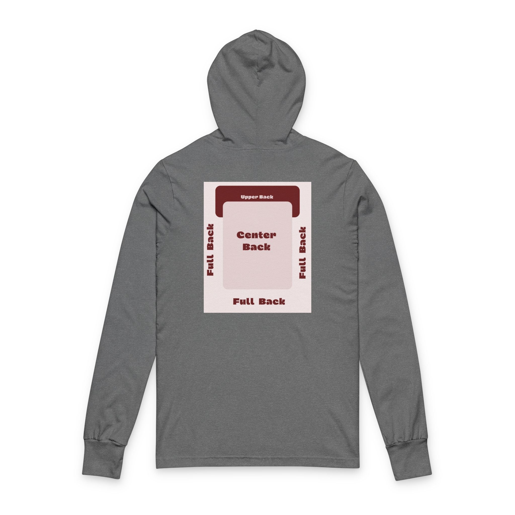 Customizable Bella+Canvas 3512 Unisex Hooded Long Sleeve Tee