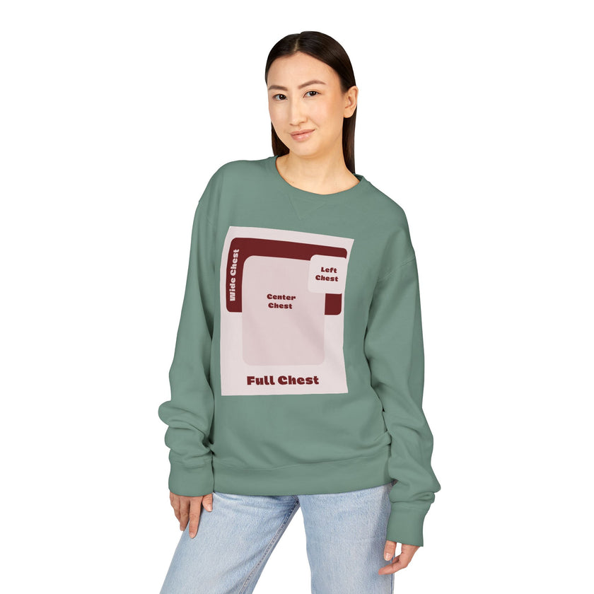 Customizable Hanes GDH400 Unisex Garment Dyed Crewneck Sweatshirt