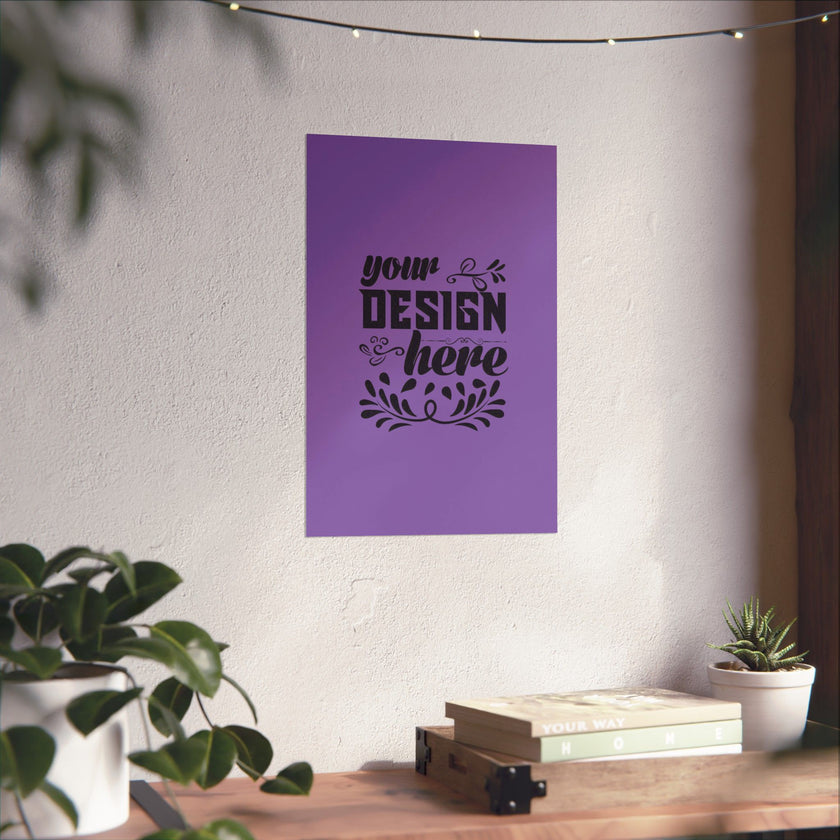 Customizable Matte Vertical Poster Print on Museum Grade Archival Paper