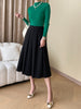 Nameria High Neck Rib Knit Top Slim Fit Base Layer