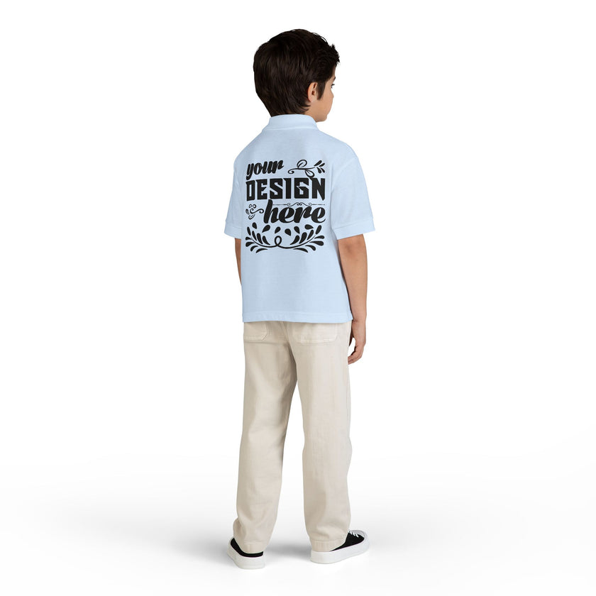 Customizable Gildan 8800B Youth DryBlend Jersey Polo Shirt