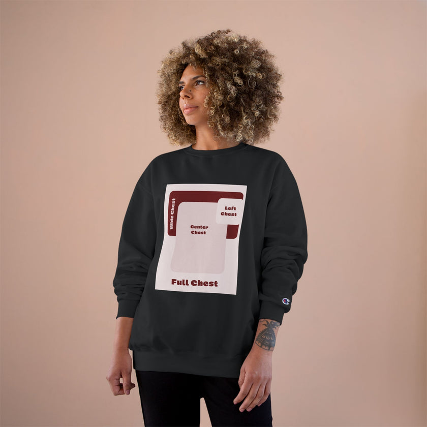 Customizable Champion S600 Crewneck Sweatshirt DTG Print