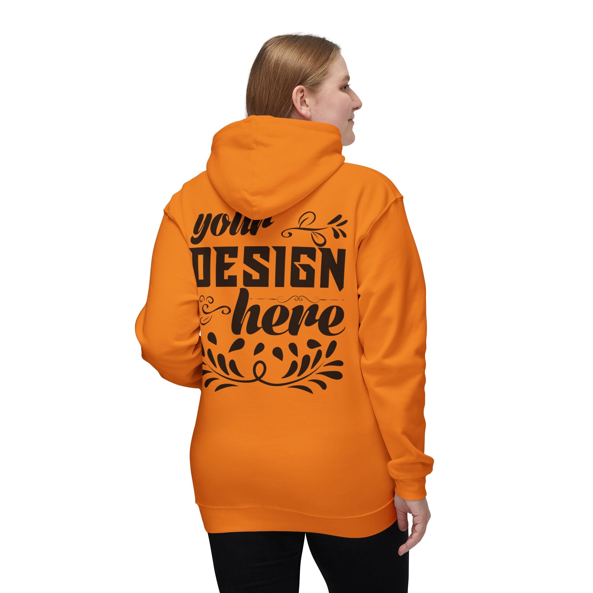 Customizable Bayside 960 Unisex Heavyweight Hooded Sweatshirt Made in US