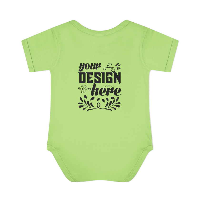 Customizable Infant Baby Rib Bodysuit Rabbit Skins 4400 Unisex
