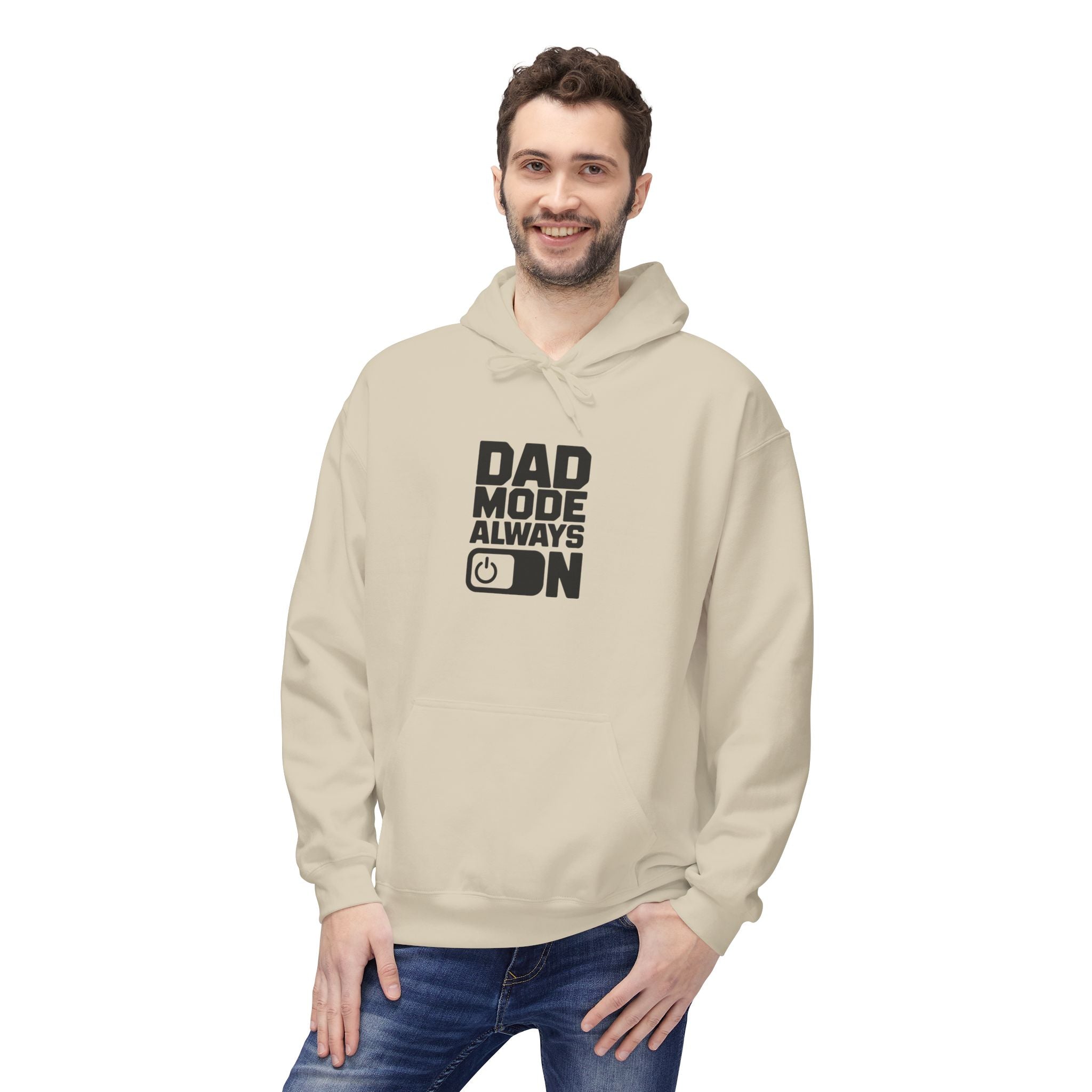 Gildan SF500 Fleece Hoodie | Dad Mode Always On Graphic Print