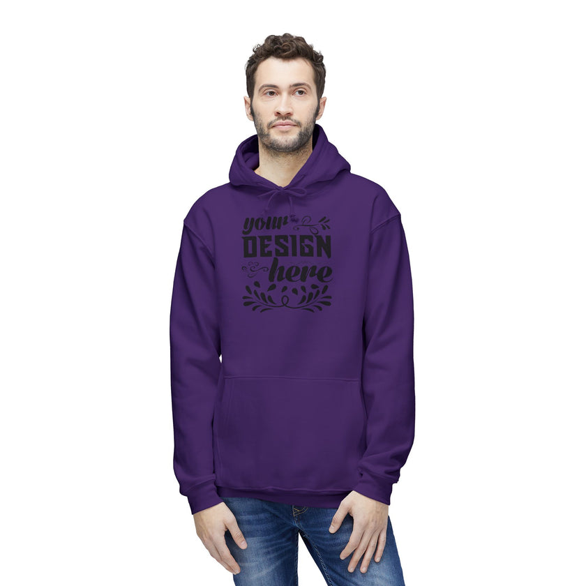 Customizable Bayside 960 Unisex Heavyweight Hooded Sweatshirt Made in US