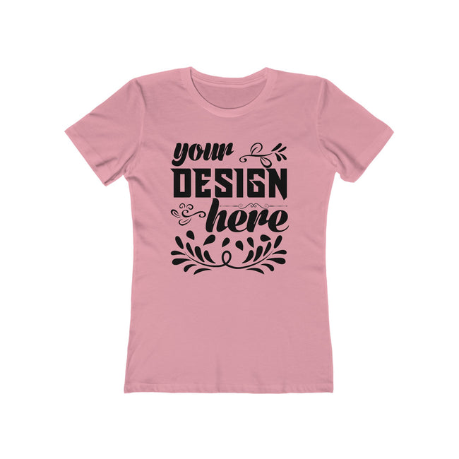 Customizable Next Level 3900 Womens Boyfriend Tee Slim Fit T-Shirt