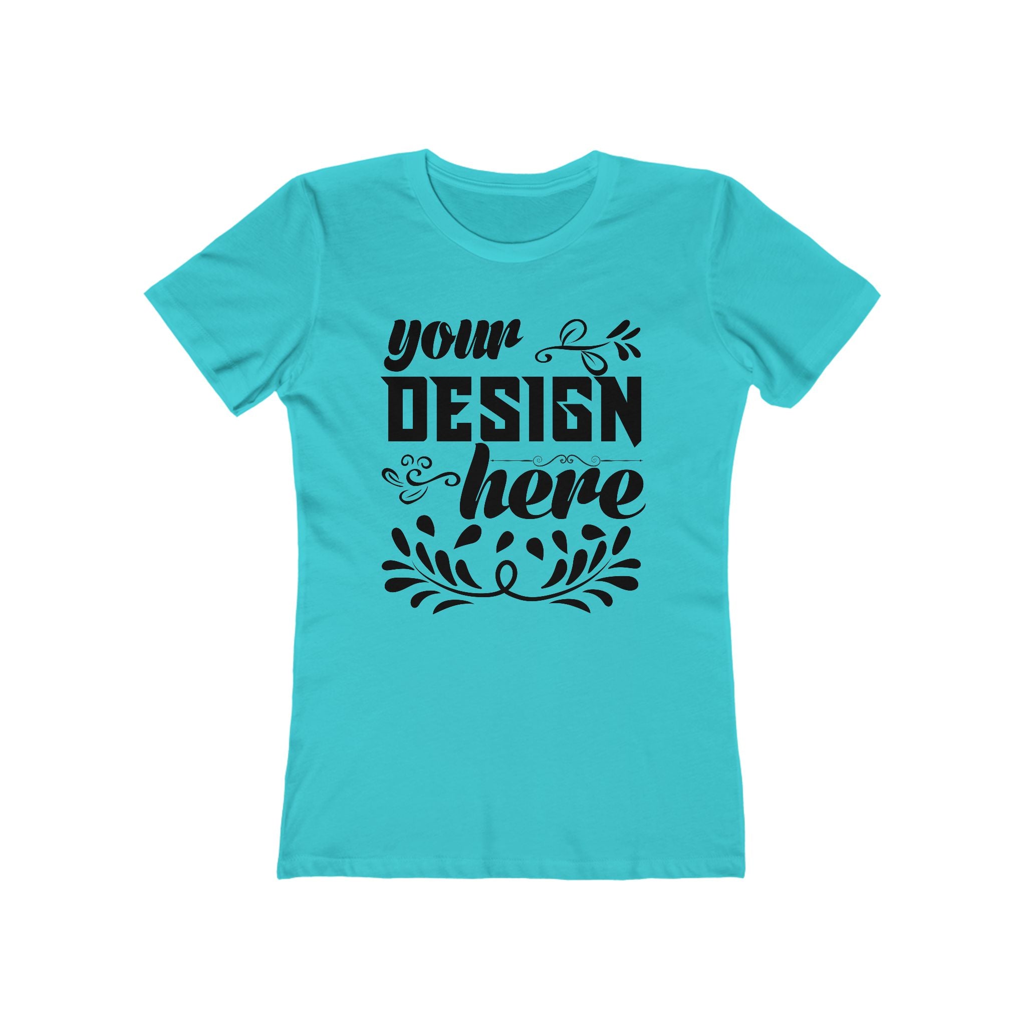 Customizable Next Level 3900 Womens Boyfriend Tee Slim Fit T-Shirt