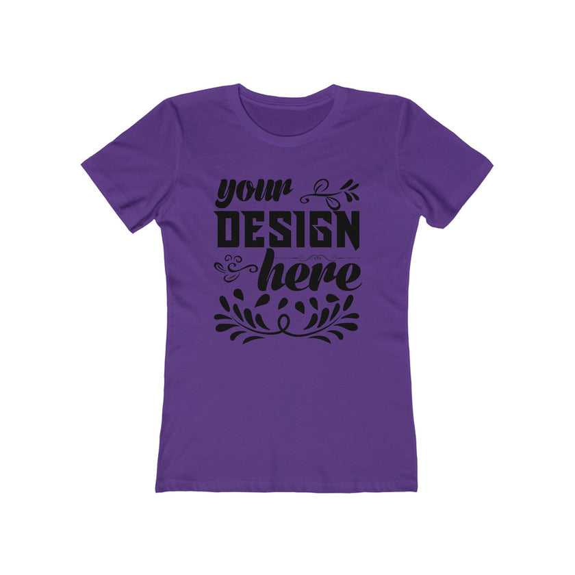 Customizable Next Level 3900 Womens Boyfriend Tee Slim Fit T-Shirt