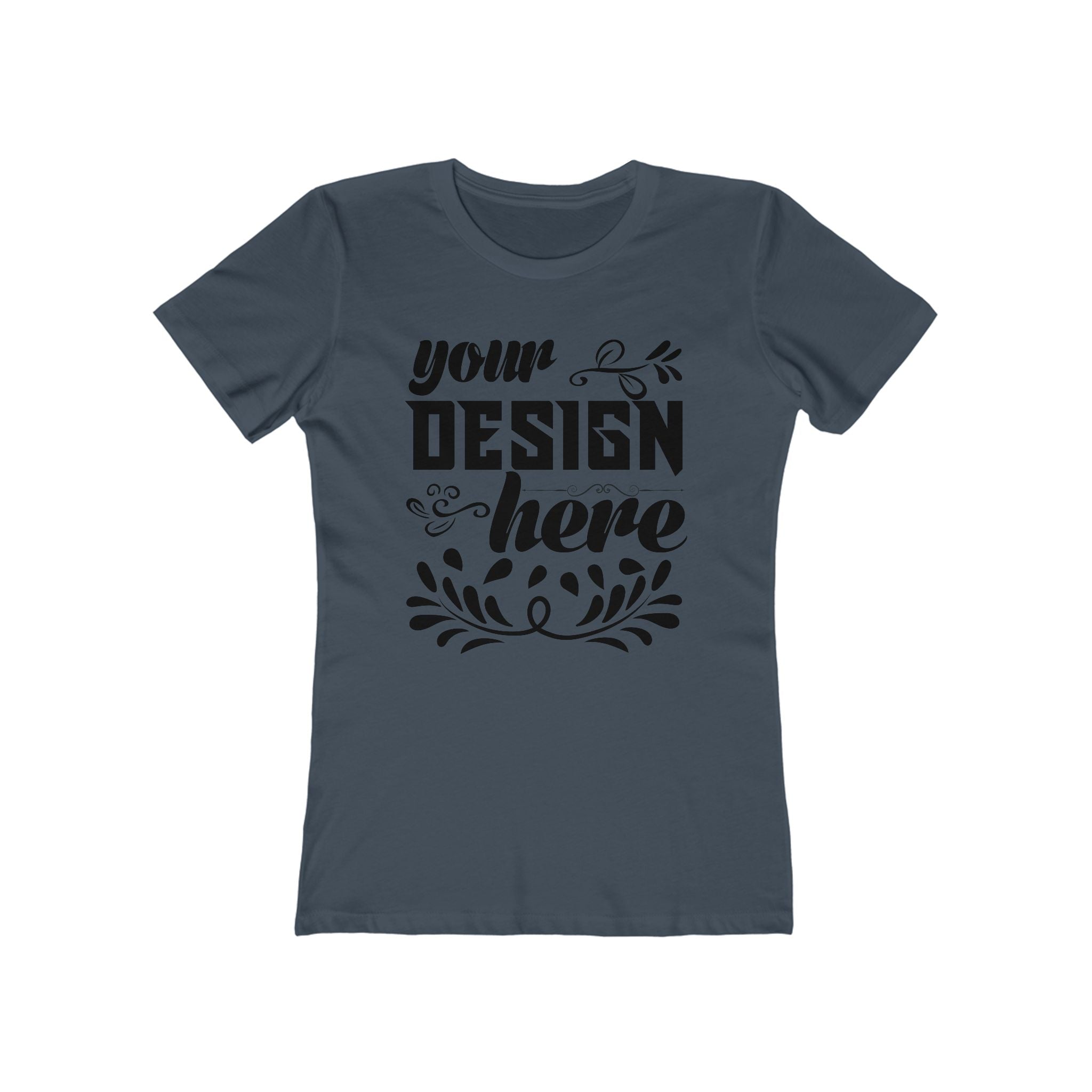 Customizable Next Level 3900 Womens Boyfriend Tee Slim Fit T-Shirt