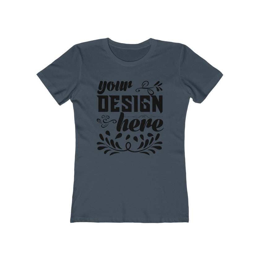 Customizable Next Level 3900 Womens Boyfriend Tee Slim Fit T-Shirt