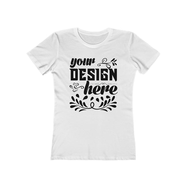 Customizable Next Level 3900 Womens Boyfriend Tee Slim Fit T-Shirt