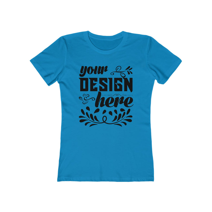 Customizable Next Level 3900 Womens Boyfriend Tee Slim Fit T-Shirt