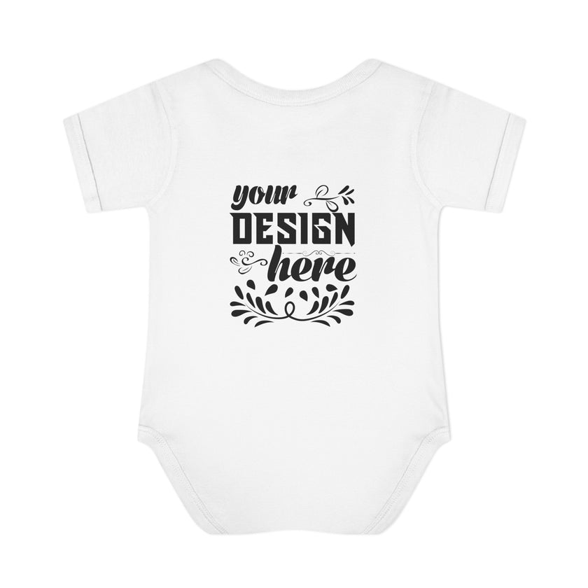 Customizable Infant Baby Rib Bodysuit Rabbit Skins 4400 Unisex