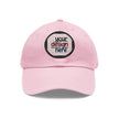 Customizable ValuCap VC300A Dad Hat with Round PU Leather Patch Front