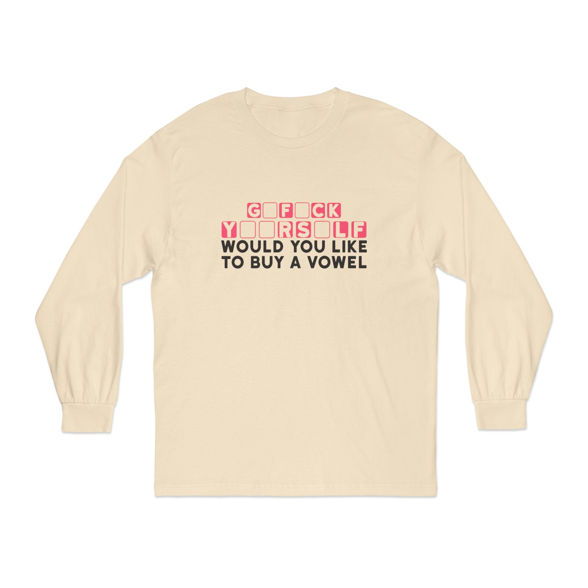American Apparel 1304 Unisex Long Sleeve T-Shirt Buy a Vowel Graphic Print
