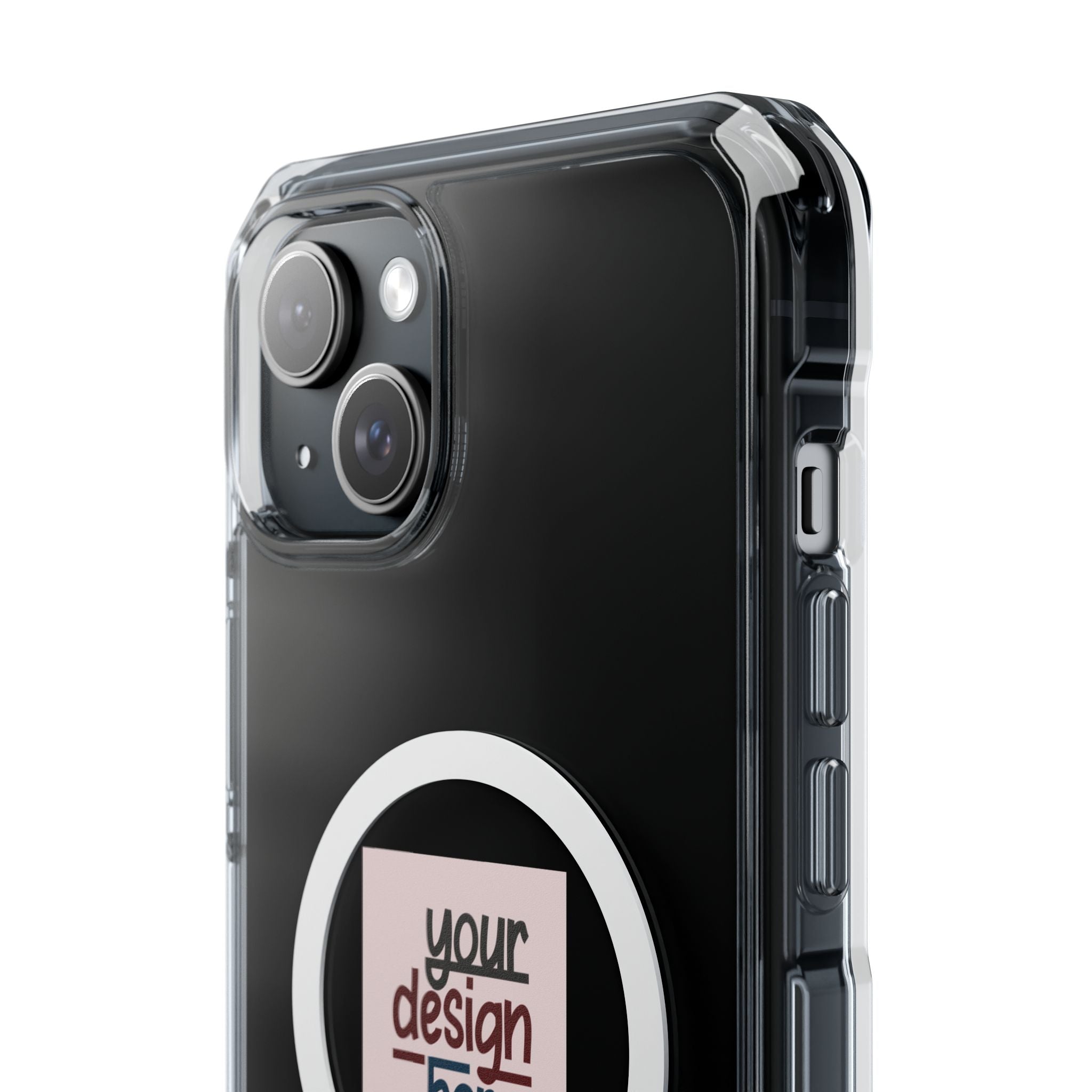 Customizable Magnetic Clear Impact Case With Air Cushioned Bumper Corners