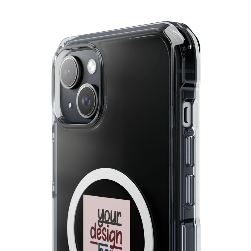 Customizable Magnetic Clear Impact Case With Air Cushioned Bumper Corners