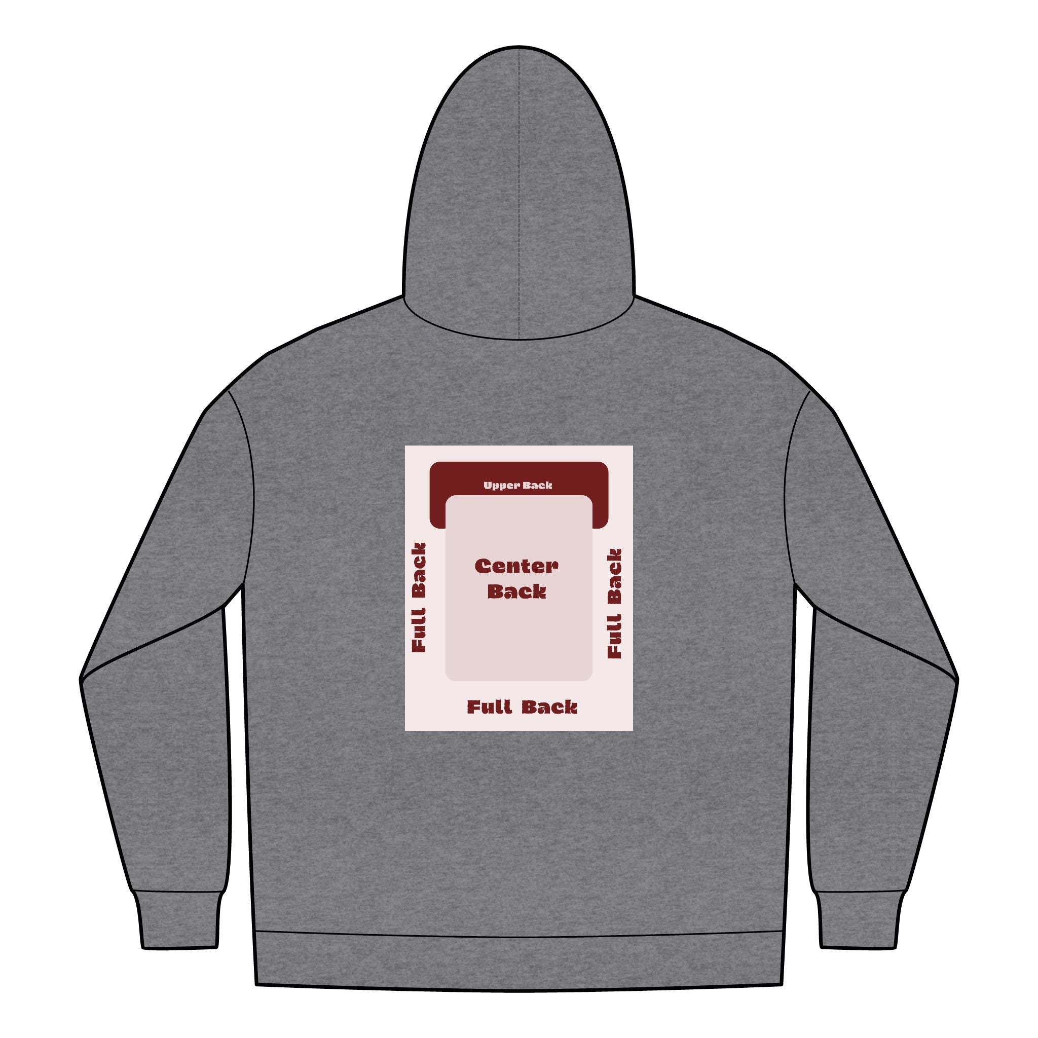 Customizable District DT1100 Unisex Jersey Full Zip Hoodie