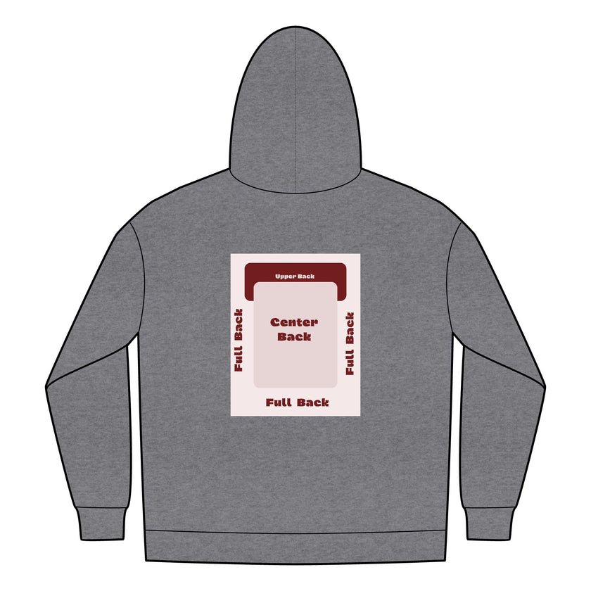 Customizable District DT1100 Unisex Jersey Full Zip Hoodie