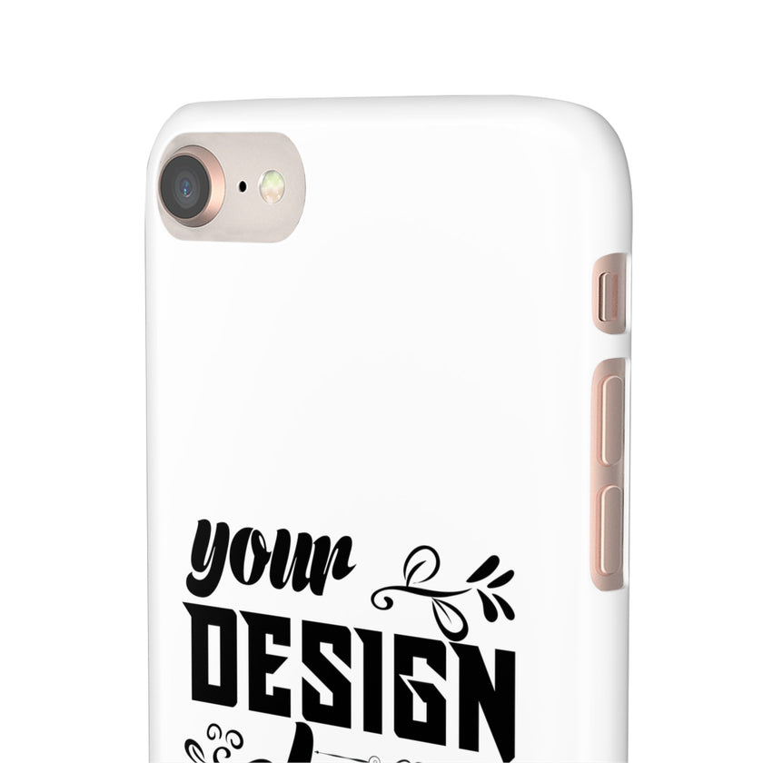 Customizable Snap Phone Case Slim Lightweight Polycarbonate Gloss Or Matte