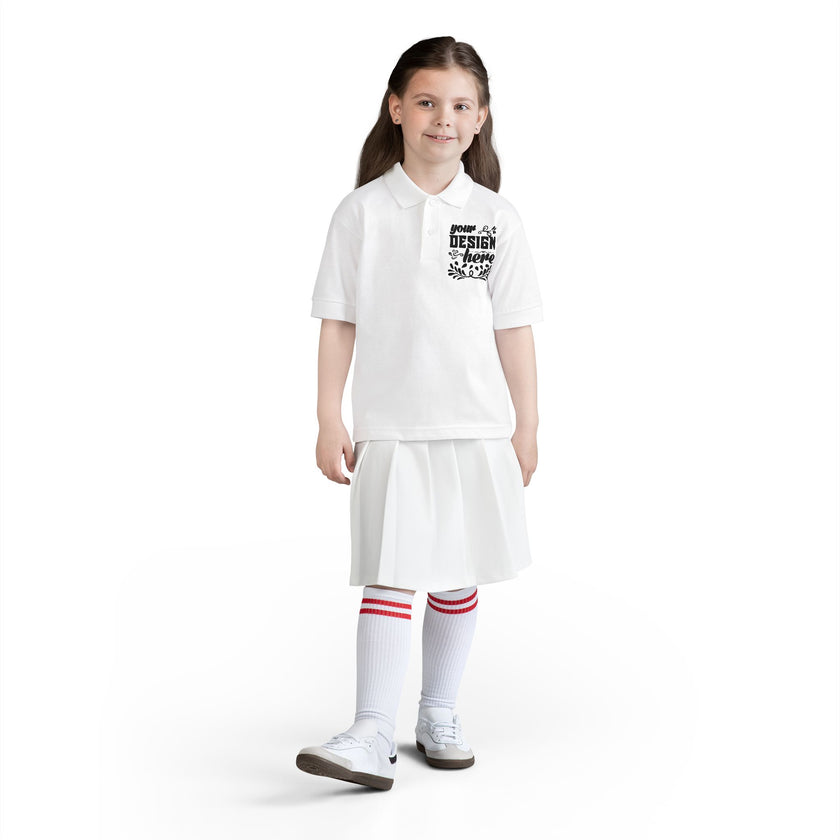 Customizable Gildan 8800B Youth DryBlend Jersey Polo Shirt