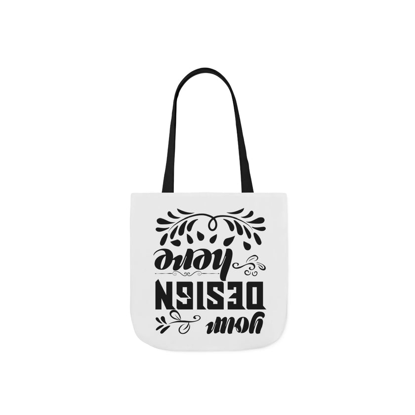 Customizable Canvas Tote Bag With 5 Color Strap Options All Over Print