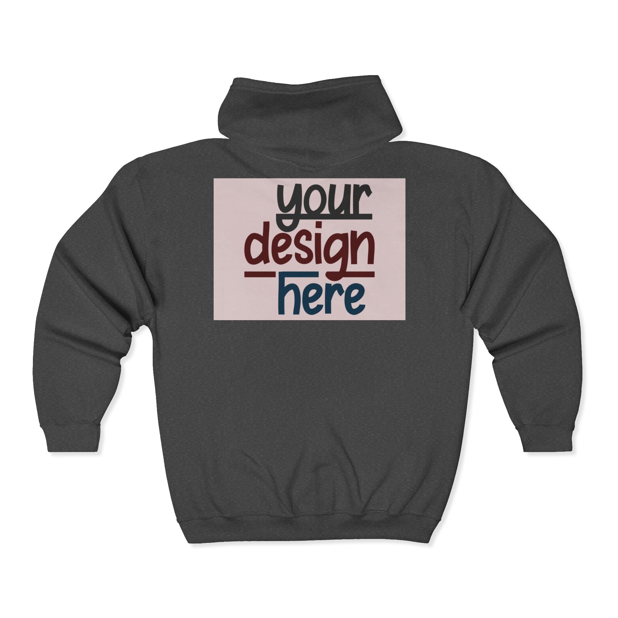 Customizable Gildan 18600 Unisex Heavy Blend Full Zip Hoodie