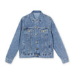 Customizable Men's Denim Jacket Relaxed Fit Stretch Blend Classic