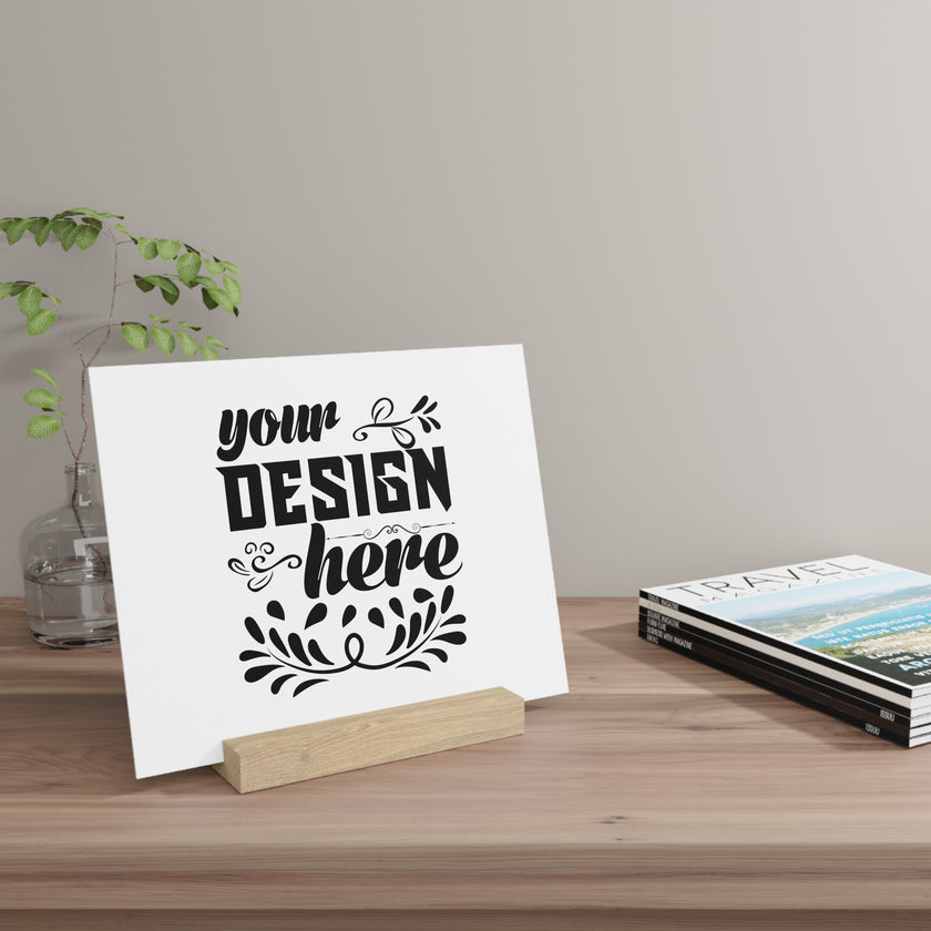 Customizable Gallery Board with Wooden Stand 1.8mm Giclée Print