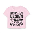 Customizable Womens Baby Tee Organic Cotton Slim Fit T Shirt