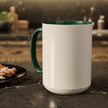 Customizable Glossy Ceramic Accent Mug 11oz and 15oz