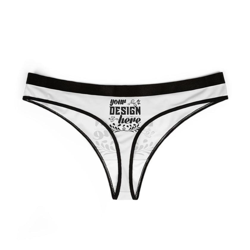 Customizable Womens Thong Underwear All Over Print Stretch Fabric