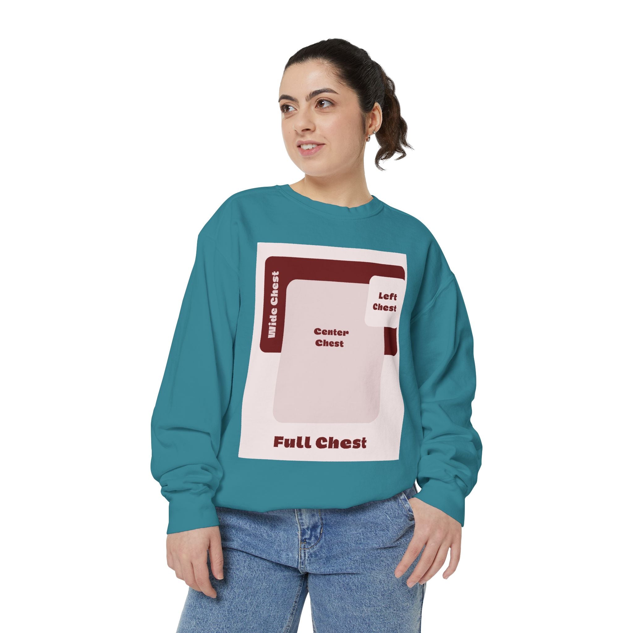 Customizable Comfort Colors 1566 Unisex Garment Dyed Sweatshirt DTG Custom Design