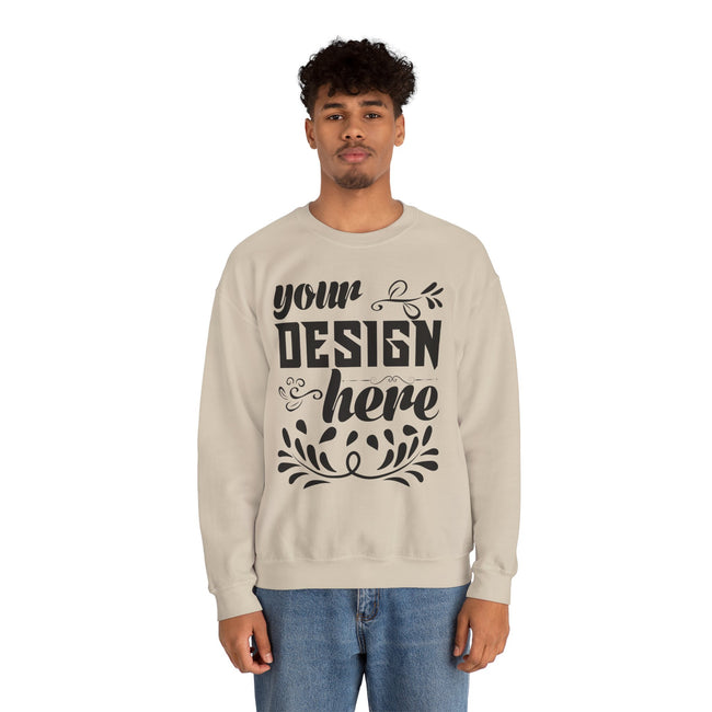 Customizable Gildan 18000 Unisex Heavy Blend Crewneck Sweatshirt
