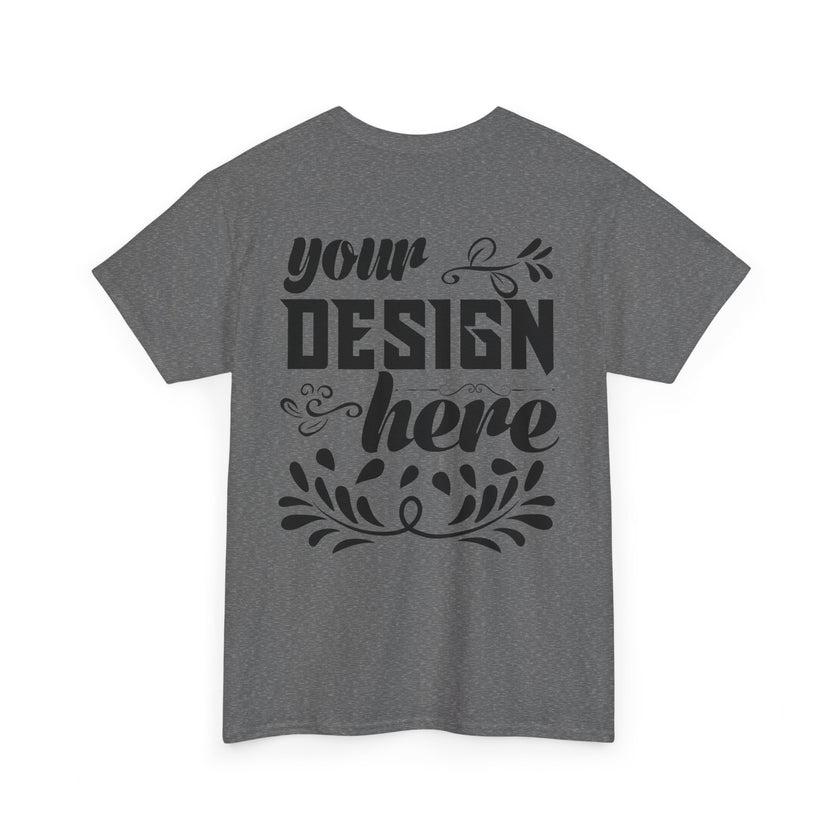 Customizable Gildan 5000 Unisex Heavy Cotton T-Shirt Classic Fit