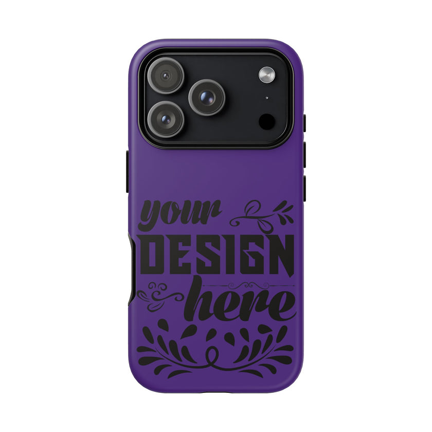 Customizable Tough Dual Layer Phone Case Polycarbonate TPU Liner Protective