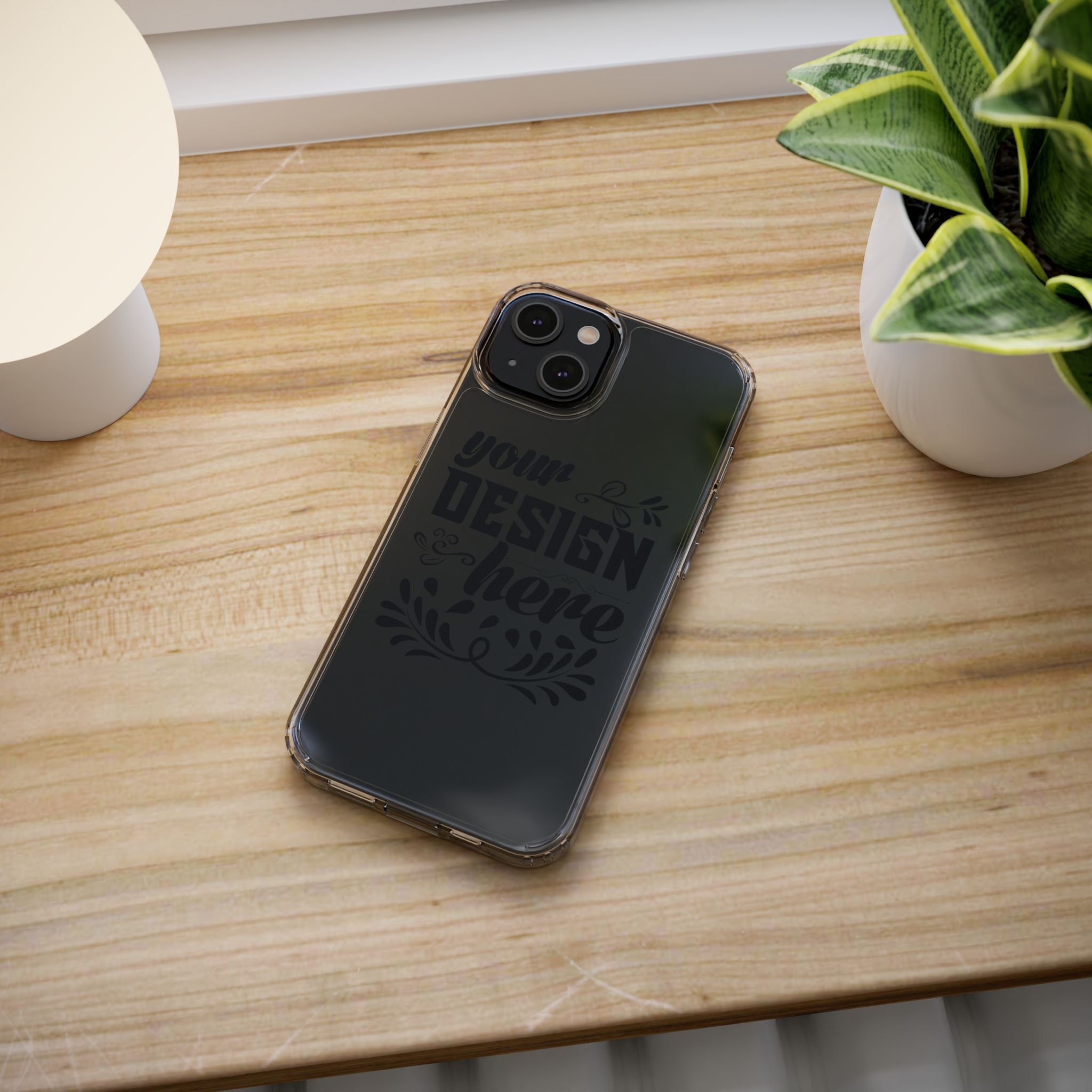 Customizable Clear Impact Resistant Phone Case With TPU Sides Wireless Ready