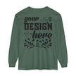 Customizable Comfort Colors 6014 Unisex Garment Dyed Long Sleeve T Shirt