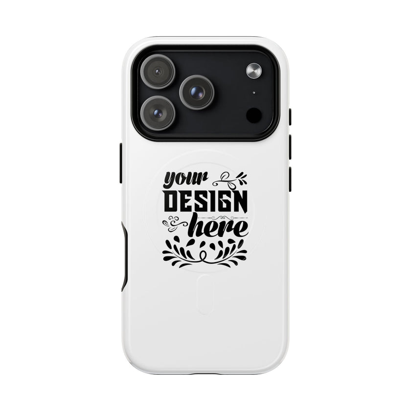 Customizable Tough Magnetic Phone Case Dual Layer Polycarbonate TPU Liner