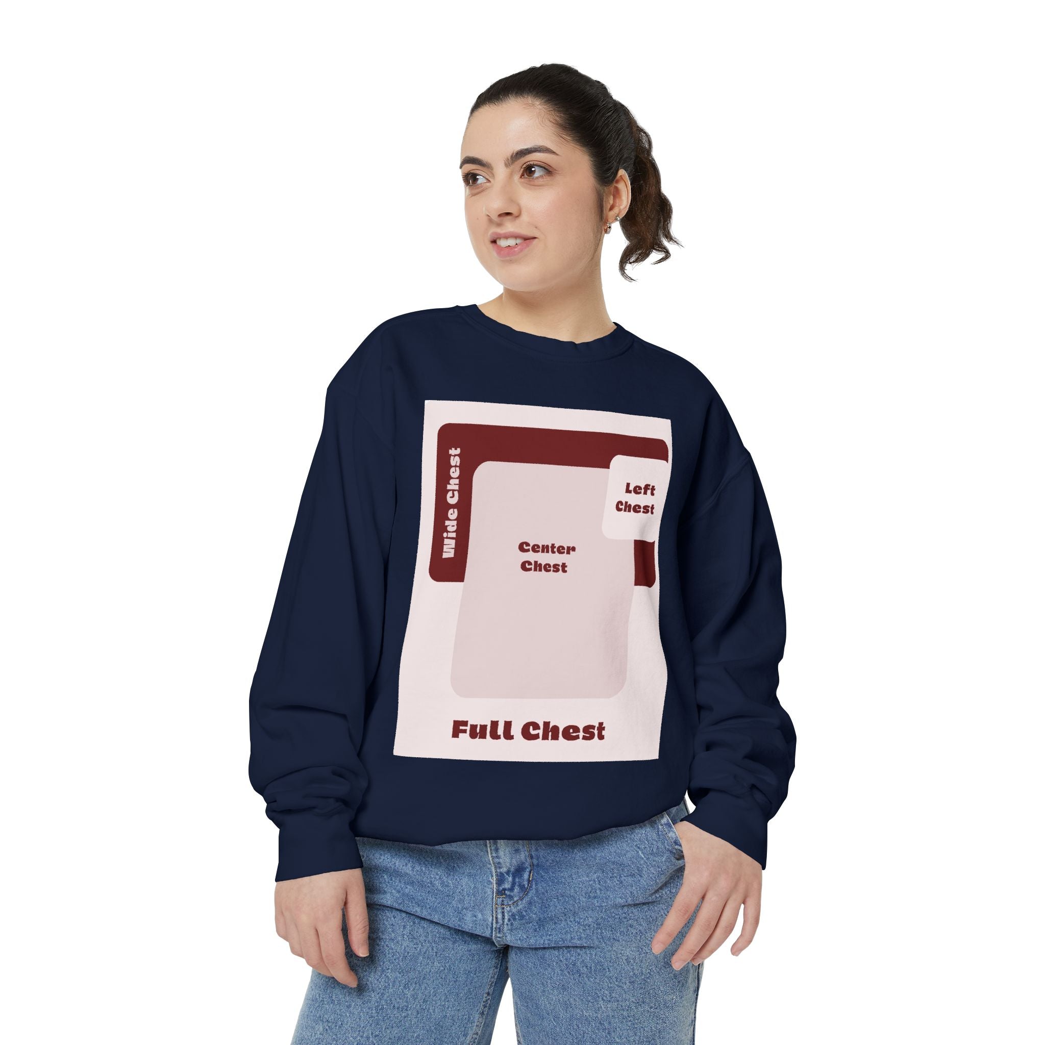 Customizable Comfort Colors 1566 Unisex Garment Dyed Sweatshirt DTG Custom Design