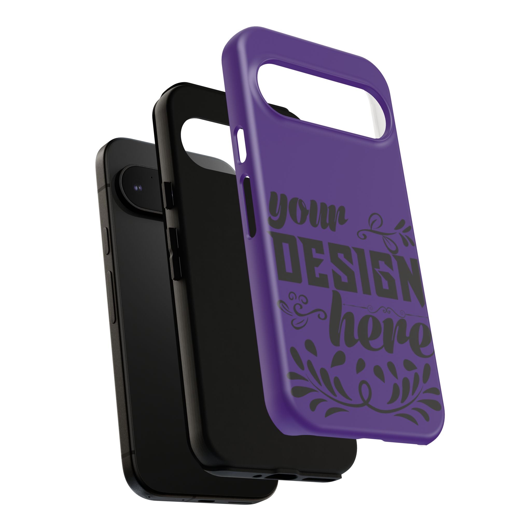 Customizable Tough Dual Layer Phone Case Polycarbonate TPU Liner Protective