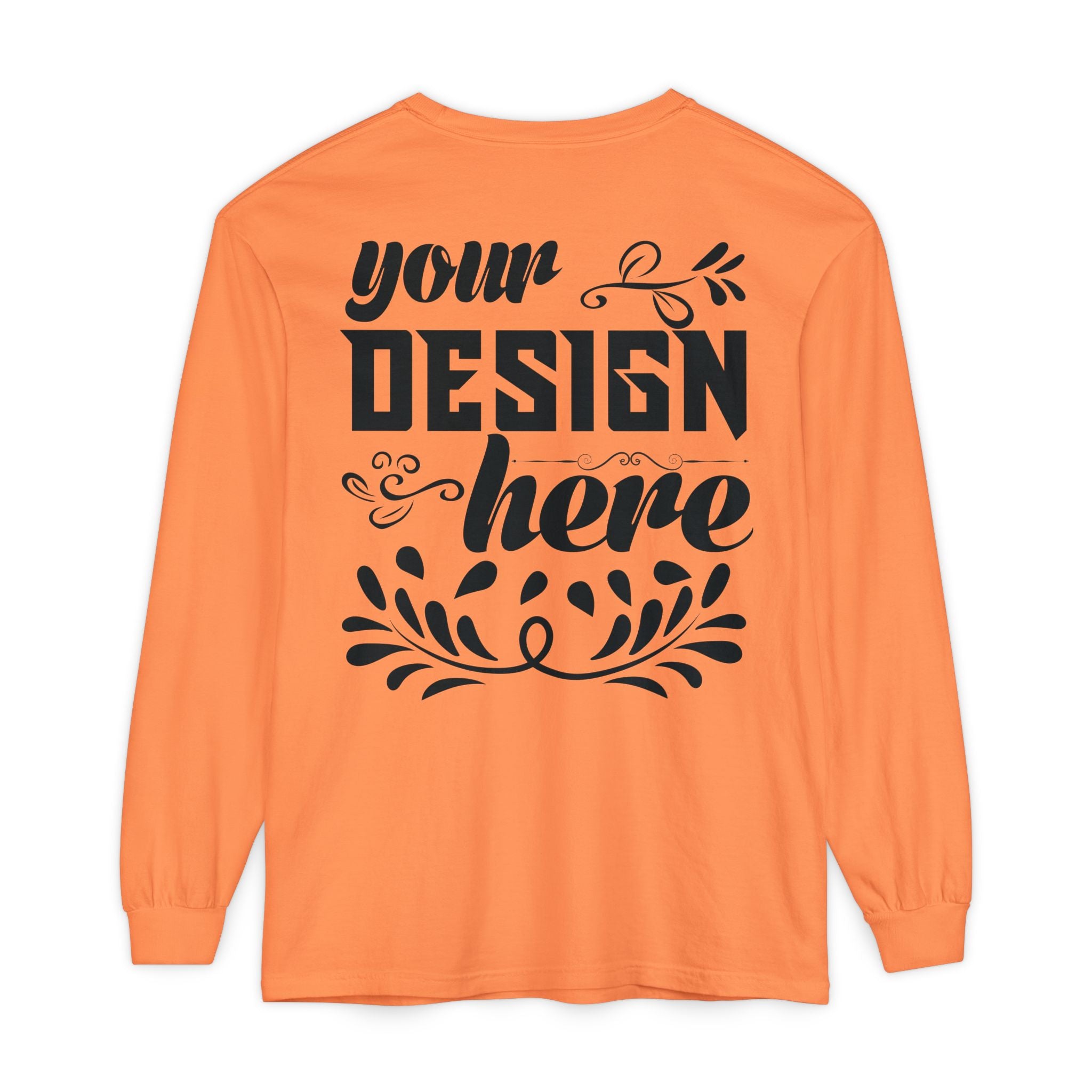 Customizable Comfort Colors 6014 Unisex Garment Dyed Long Sleeve T Shirt