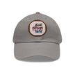 Customizable ValuCap VC300A Dad Hat with Round PU Leather Patch Front