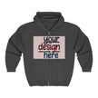 Customizable Gildan 18600 Unisex Heavy Blend Full Zip Hoodie
