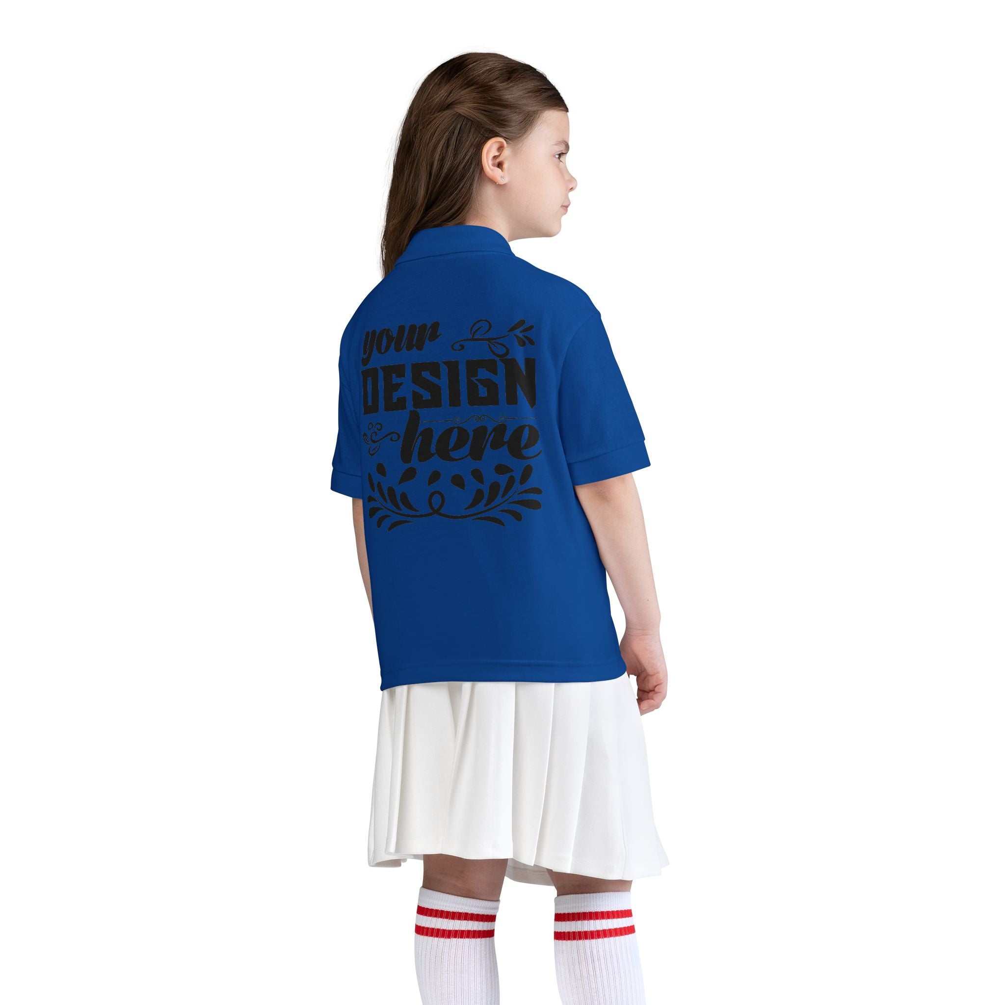 Customizable Gildan 8800B Youth DryBlend Jersey Polo Shirt