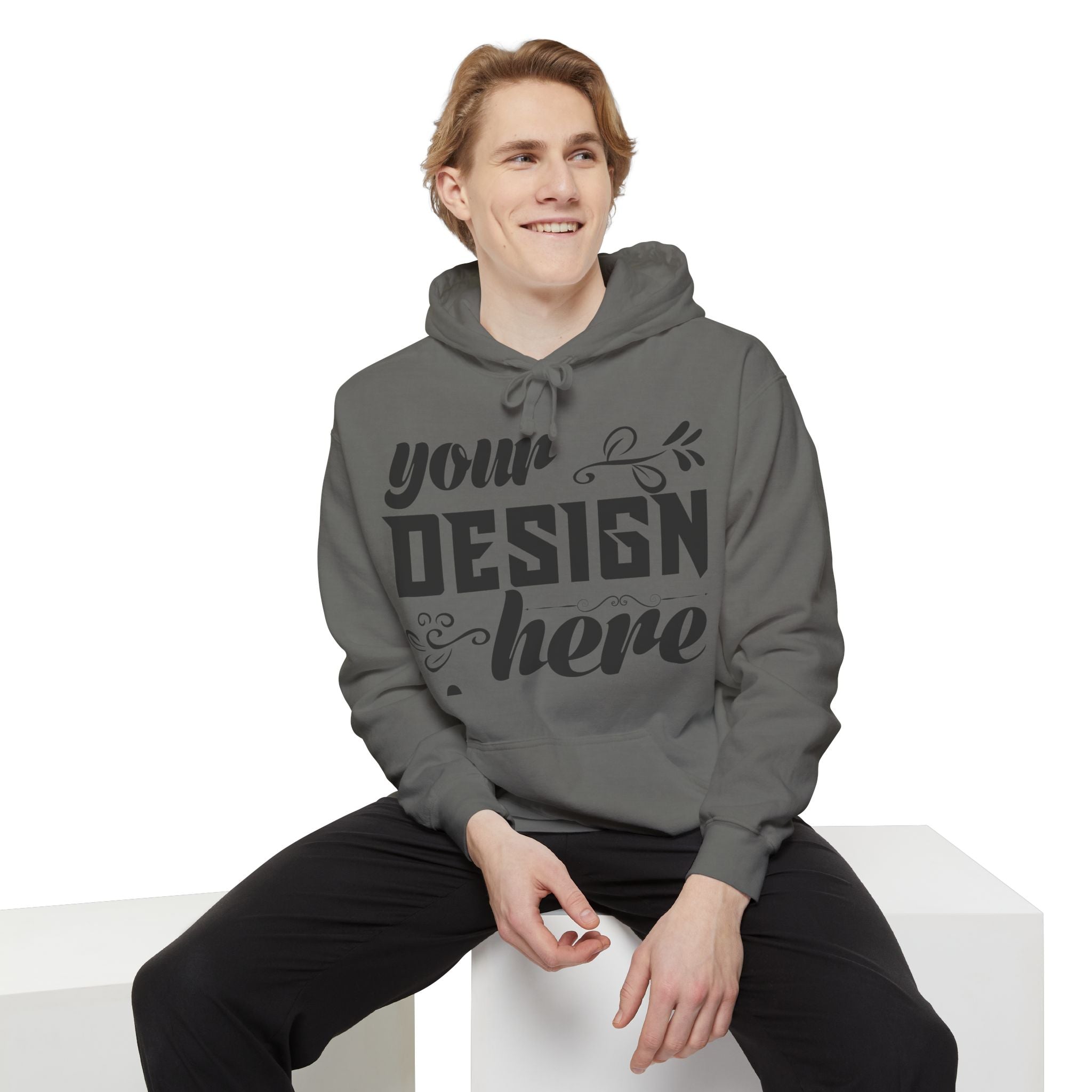 Customizable Comfort Colors 1567 Unisex Garment Dyed Fleece Hoodie