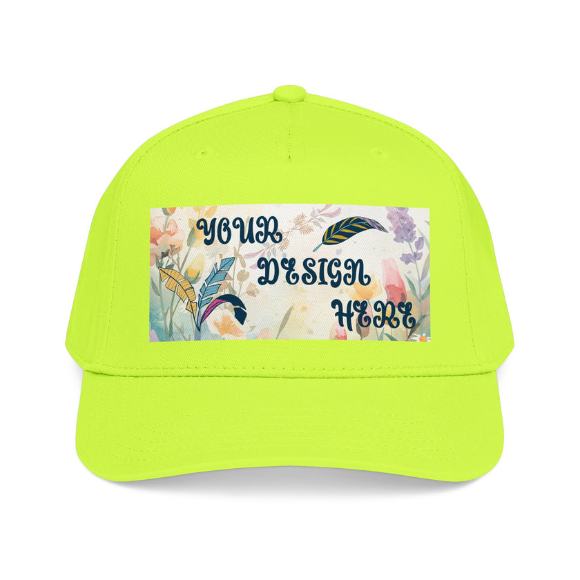 Customizable OTTO 31-069 Mid Profile 5 Panel Baseball Cap