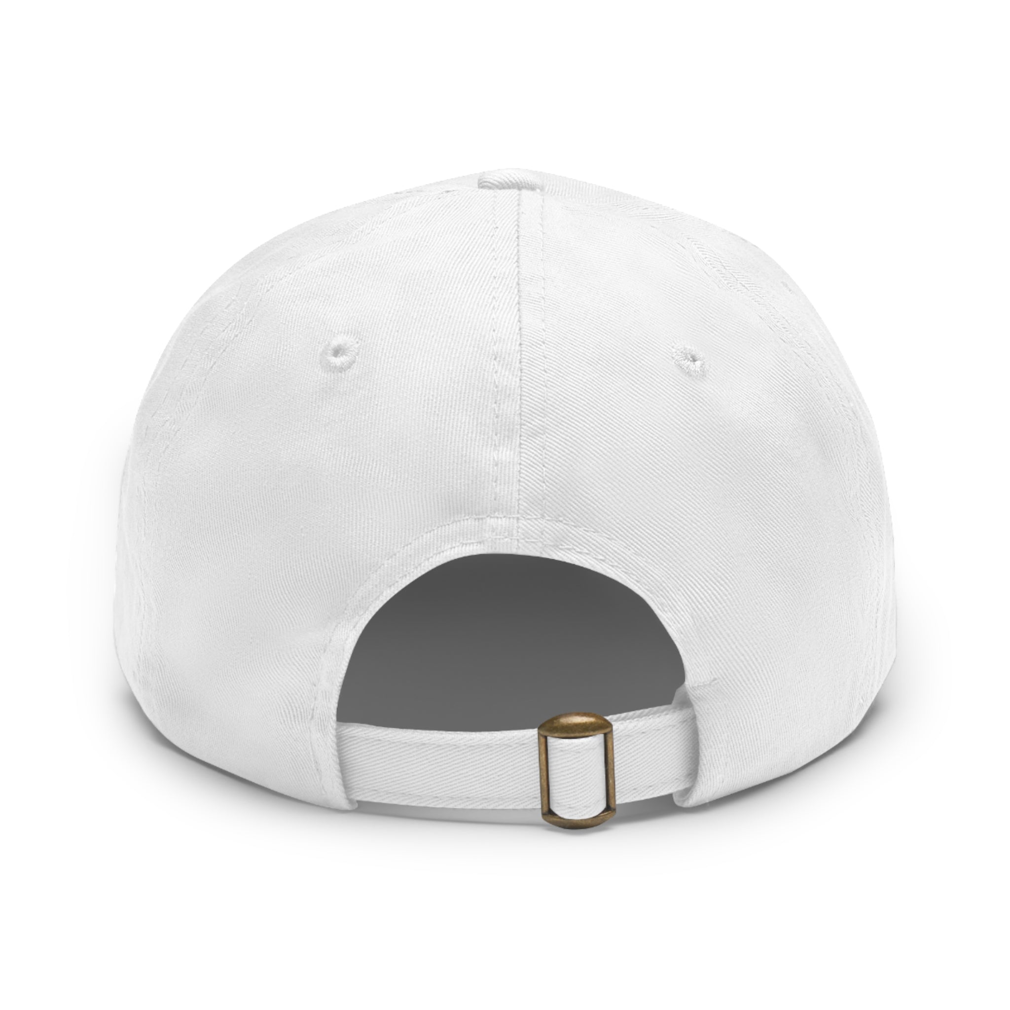Customizable ValuCap VC300A Dad Hat with Round PU Leather Patch Front