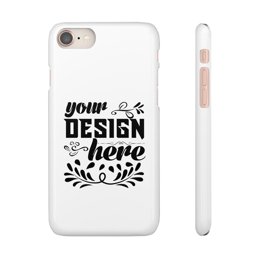 Customizable Snap Phone Case Slim Lightweight Polycarbonate Gloss Or Matte